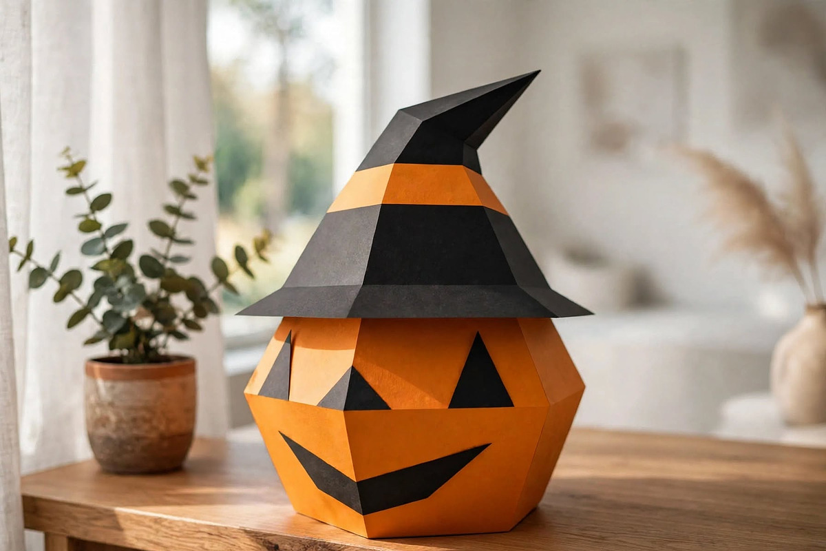 Pumpkin favor - 3d papercraft, a Card Template by PAPER amaze (Photo 3 of 4)