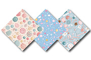 Candy Shop Pastel Christmas Pattern, an Illustration by DreamPrint404 (Thumbnail 3 of 4)