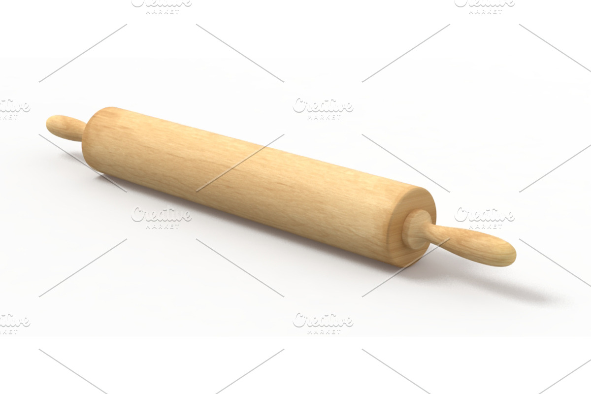 rolling pin, a Food & Drink 3D Model by CGTech (Photo 2 of 7)