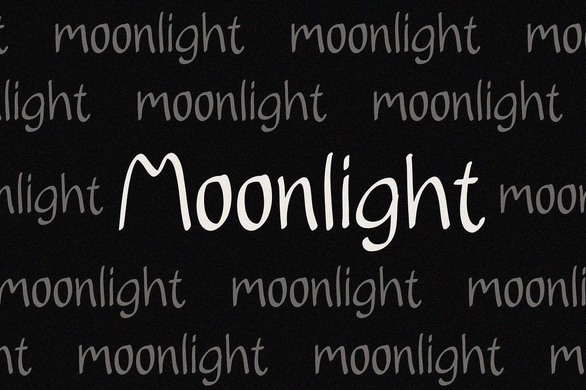 Moonlight Handwriting Font, a Handwritten Font by Ruddean2109 (Photo 10 of 10)