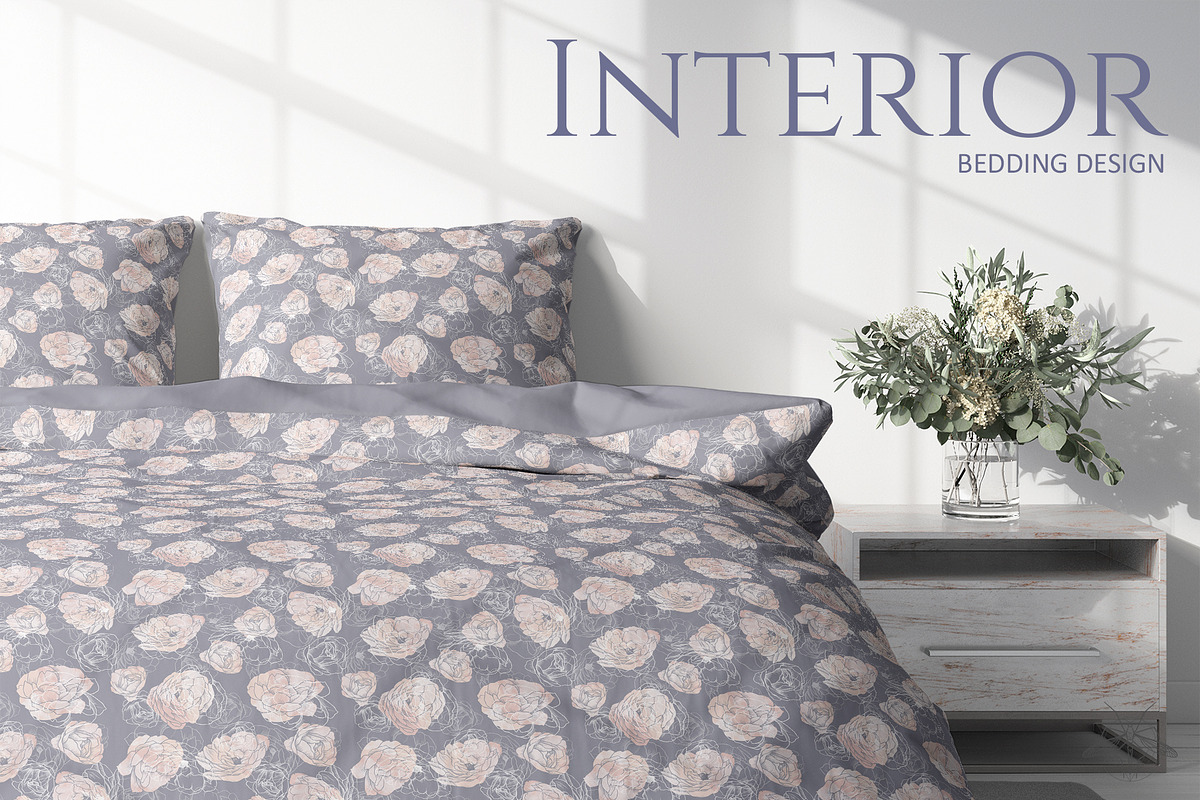 Winter garden | Watercolor patterns, a Pattern Graphic by Tanya Vollar (Photo 5 of 9)