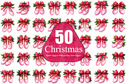 Christmas Ballet Slippers Cliparts, a Person Illustration by taramija (Thumbnail 1 of 26)