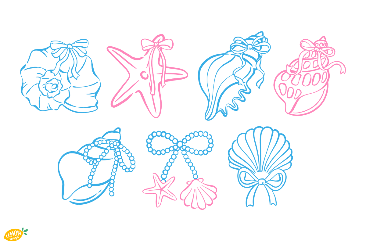 Summer Seashell PNG Line Art, a Seasonal Illustration by LemonDesign (Photo 4 of 4)