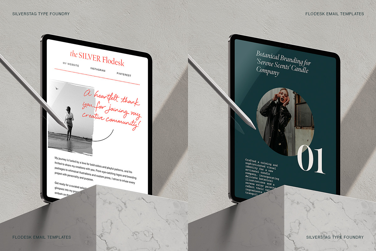 The Silver Flodesk Email Templates, an Email Template by SilverStag Type Foundry (Photo 8 of 12)