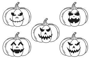 Halloween Pumpkin Set 3