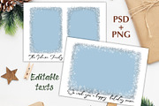 Snowy Frames PhotoCards Template PSD, a Card Template by PSD templates and Photos (Thumbnail 2 of 7)