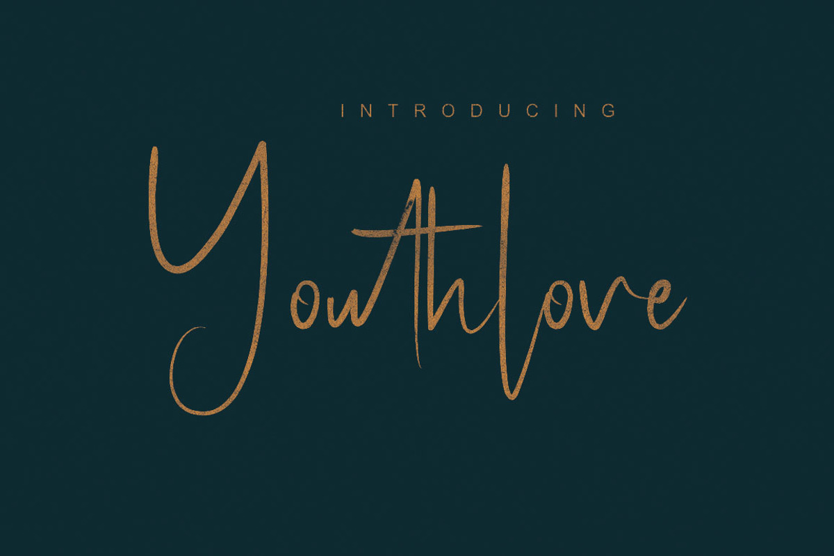 Youthlove Script Font preview 5