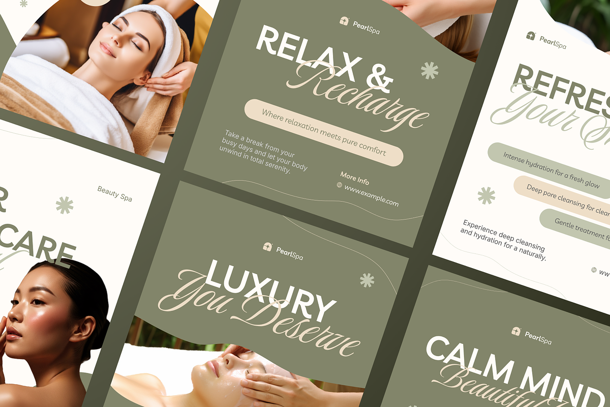 Beauty Spa Instagram Post, a Social Media Template by Annora Studio (Photo 5 of 6)
