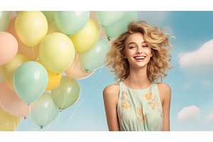 muted pastel fashion background ai, a Beauty & Fashion Photo by pikepicture