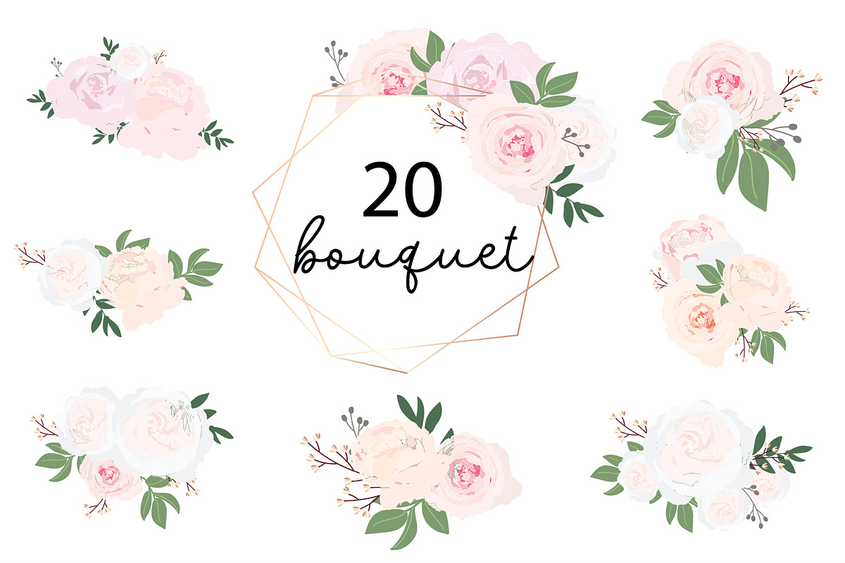 Rose Gold Wedding DIY Bundle Set, a Decorative Illustration by MooBeer (Photo 5 of 8)