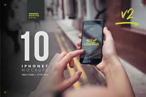 iPhone 7 PSD Mockups v2