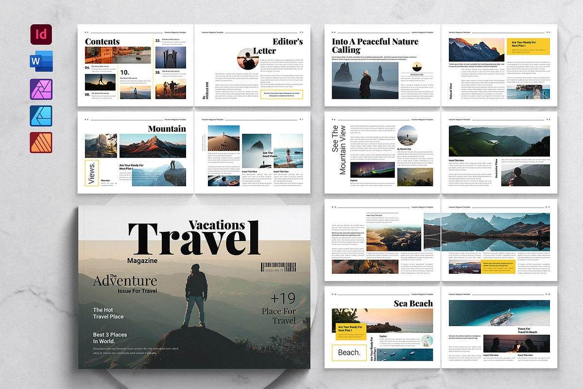Travel & Vacation Magazine Landscape
