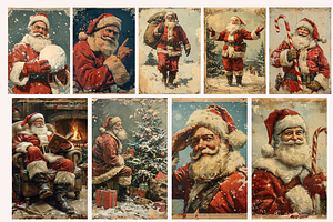 Vintage Santa Claus Christmas Cards