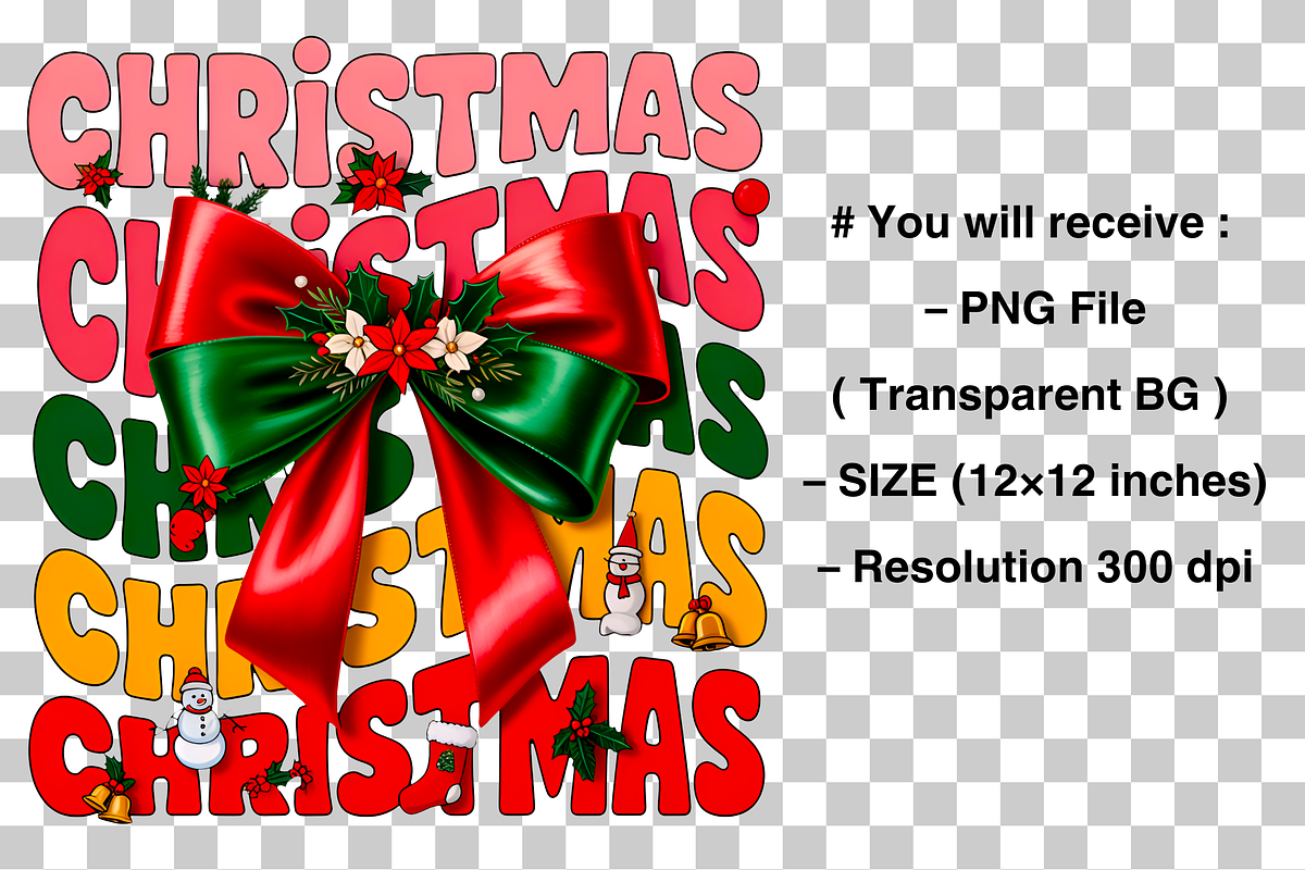 Coquette Christmas PNG, a Graphic by Clipart Bloom (Photo 2 of 2)