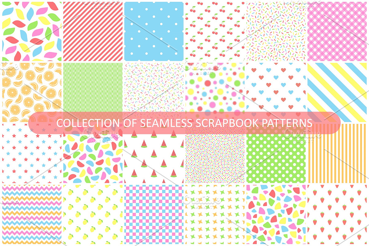 Colorful seamless bright patterns, a Pattern Graphic by ExpressShop (Photo 1 of 7)