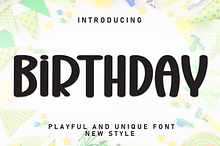 Birthday | Script Font