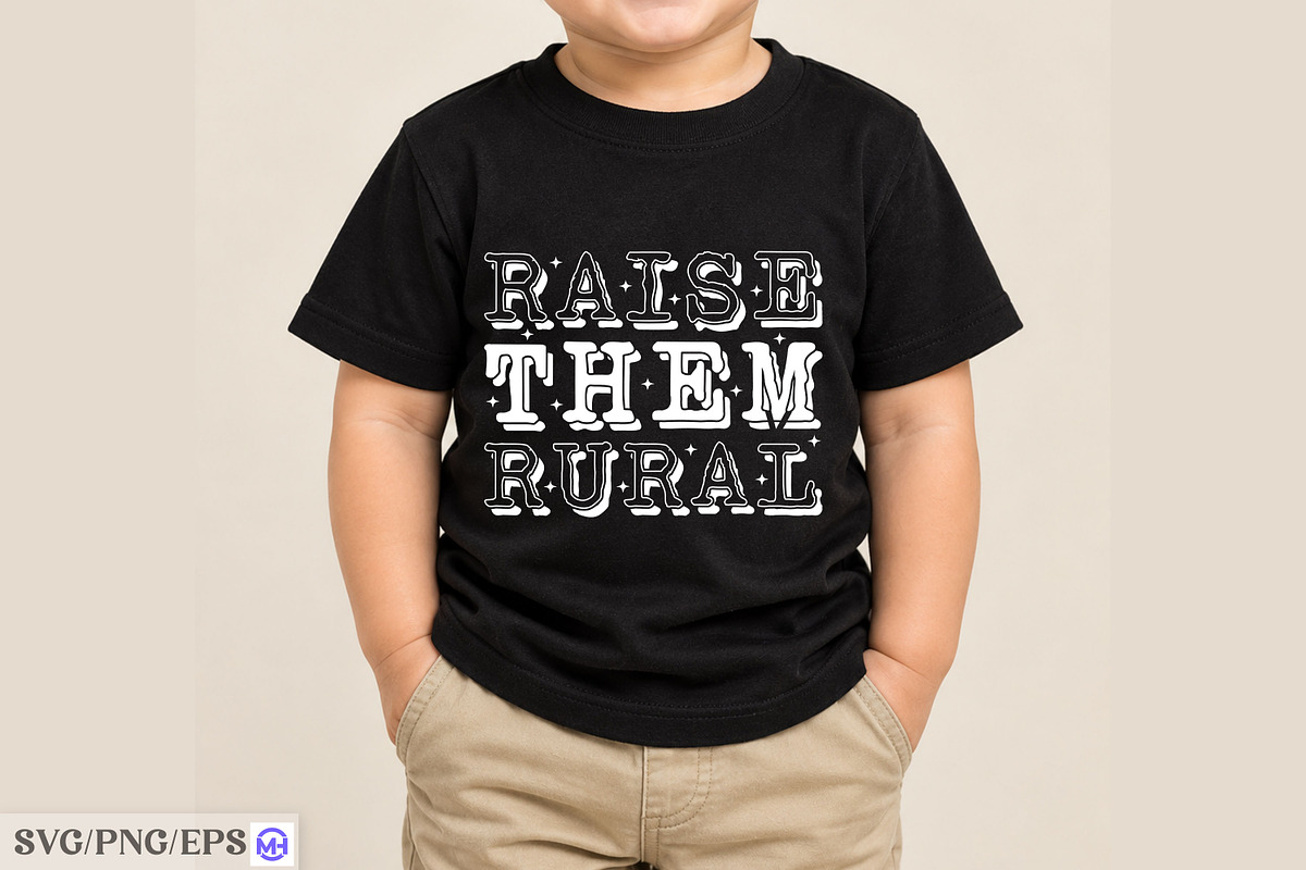 Raise Them Rural SVG, an Object Graphic by mh_arif (Photo 3 of 4)