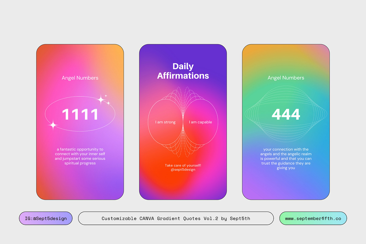 CANVA Aura Gradient Quotes BUNDLE, a Social Media Template by September 5th (Photo 13 of 21)