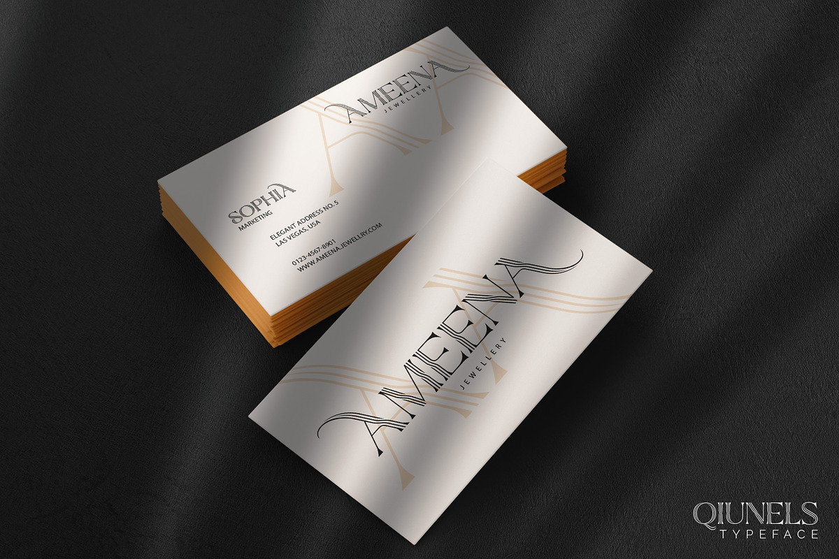 Qiunels - Elegant Luxury Serif, a Serif Font by Almarkhatype (Photo 2 of 10)