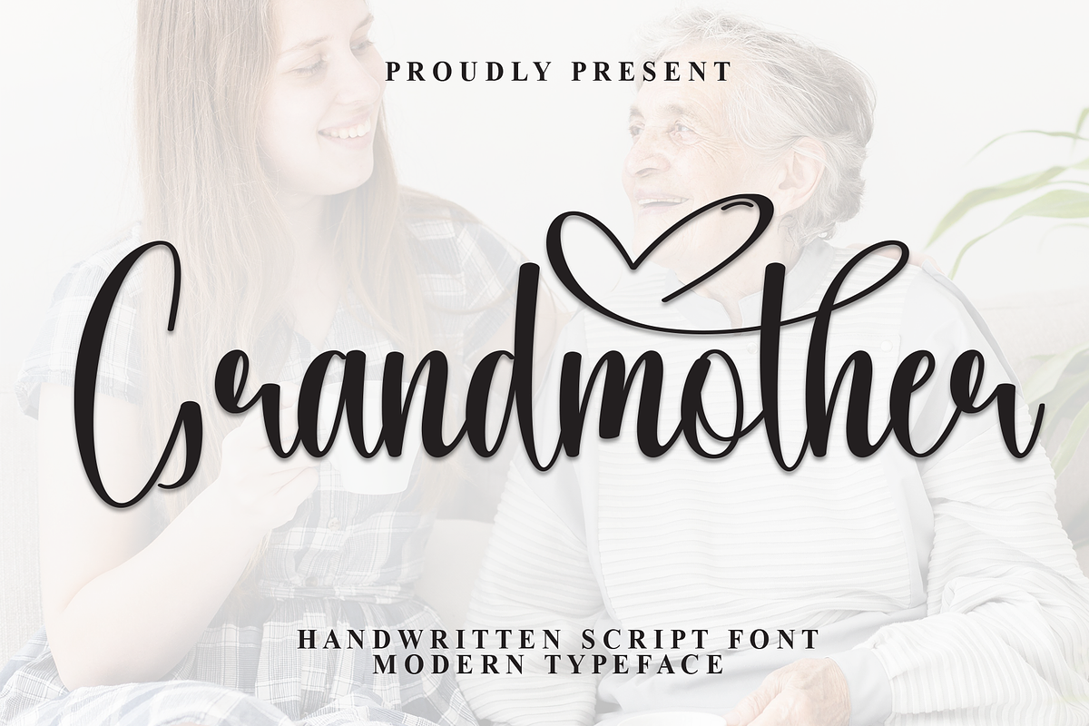 Grandmother | Script Font, a Handwritten Font by Scratchones (Photo 1 of 9)