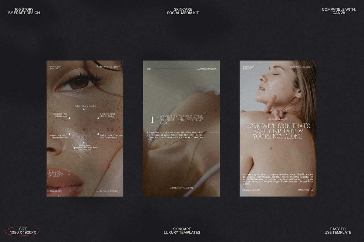 Canva Stories for Skincare Brand preview 5