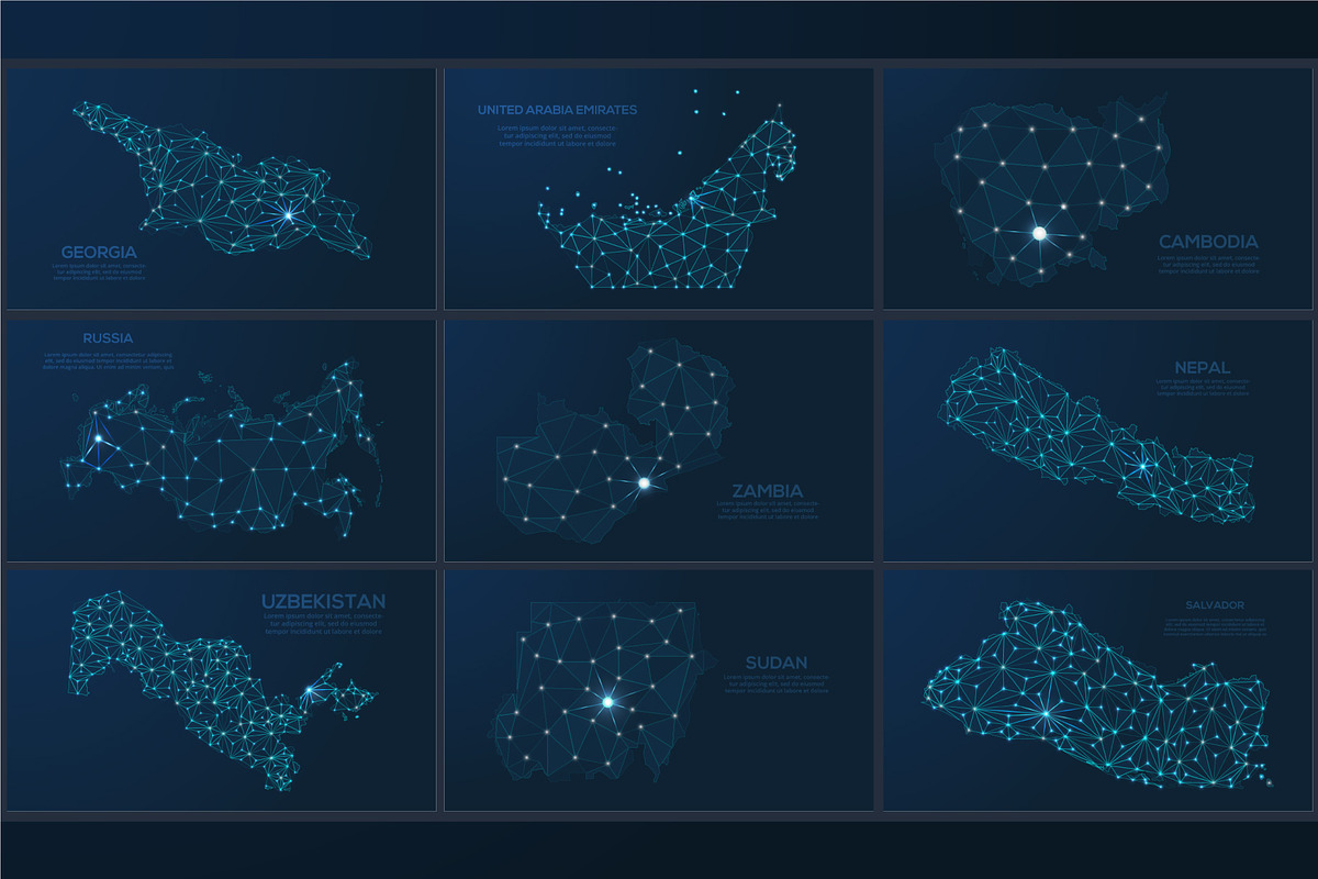 Maps in the form of the night sky, a Technology Illustration by Infographics project (Photo 6 of 9)