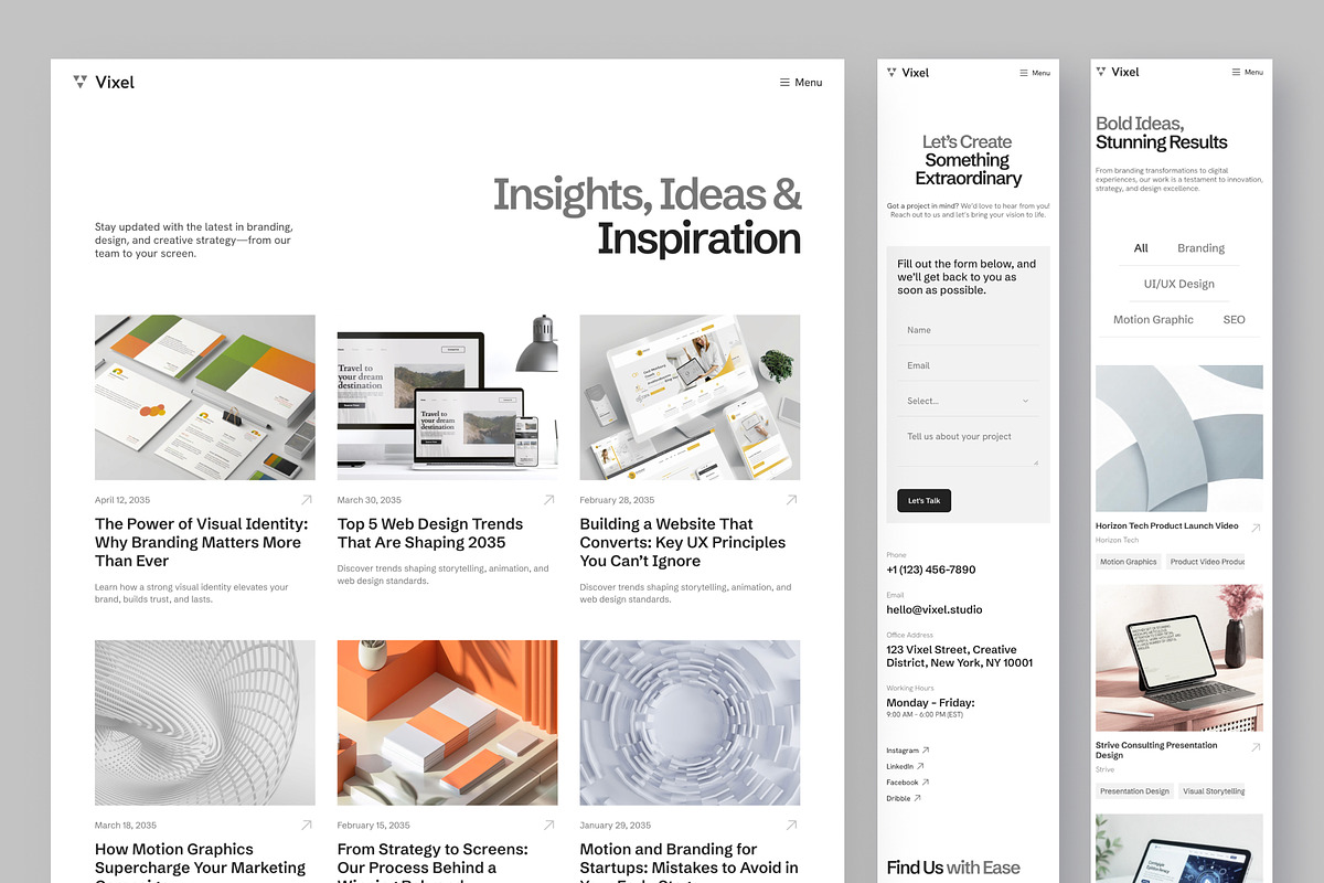 Vixel Creative Agency Website Framer preview 5