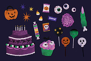 Halloween Party. 80+ Illustrations, a Decorative Illustration by Vicccky (Thumbnail 3 of 9)