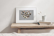 Love Heart Photo Collage Template, a Social Media Template by DesignerCandies (Thumbnail 4 of 5)
