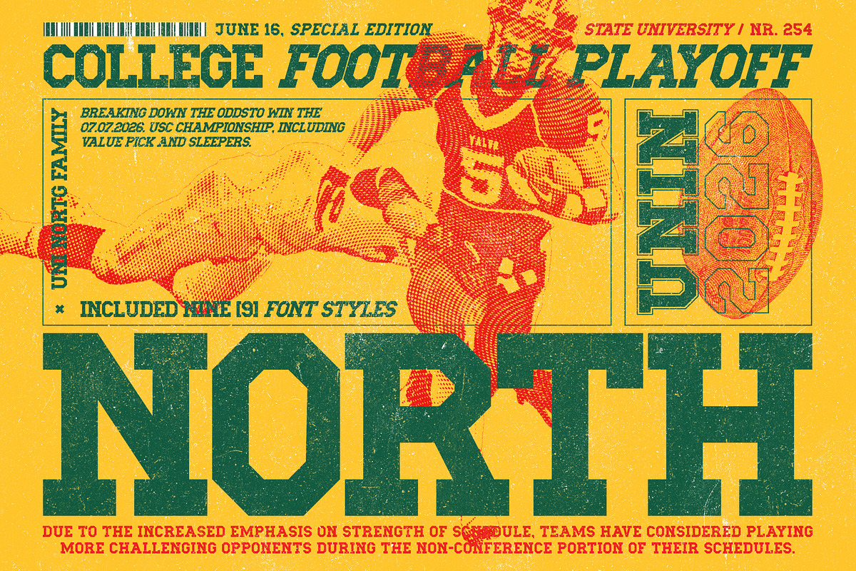UNI North Font, a Slab Serif Font by LeoSupply.co (Photo 1 of 6)