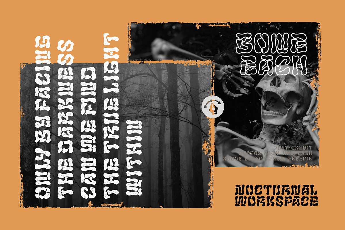 Bone Each Font, a Symbol Font by Nocturnal Workspace (Photo 4 of 7)