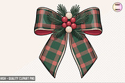 Coquette Christmas Bow Clipart PNG, a Graphic by crative8112 (Thumbnail 3 of 9)