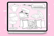 Procreate Interior Home brushes, a Brush Add-On by Revabrush (Thumbnail 2 of 8)