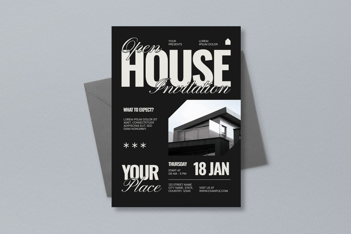 Open House Invitation preview 3
