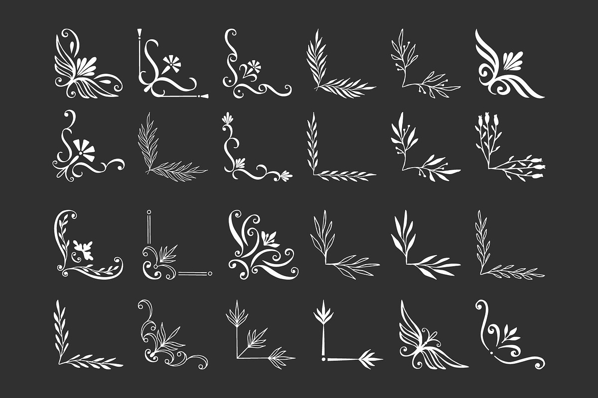 210 hand drawn frames & borders, a Decorative Illustration by Anatartan Design (Photo 6 of 11)