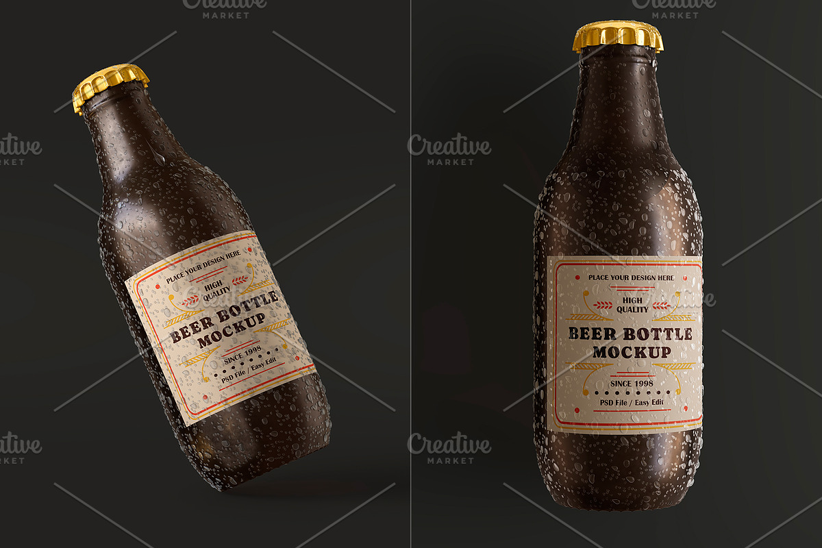 Drink Glass Bottle Mockup Set, a Packaging Mockup by ForgeDesign (Photo 5 of 6)