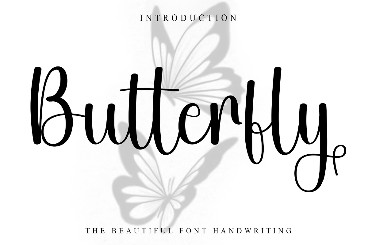 Butterfly, a Handwritten Font by FreshTypeINK (Photo 1 of 8)