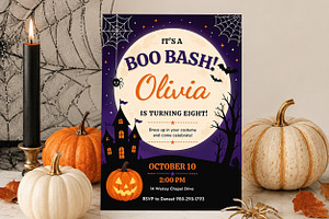 Halloween Boo Bash Invitation, an Invitation Template by Arslan