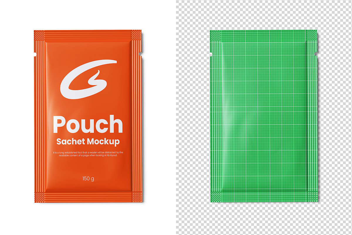 Pouch Sachet Mockup v1, a Packaging Mockup by GraphicsPixel (Photo 2 of 3)