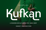 Kufkan - Modern Geometric Font, a Sans Serif Font by RagamKata (Thumbnail 1 of 10)