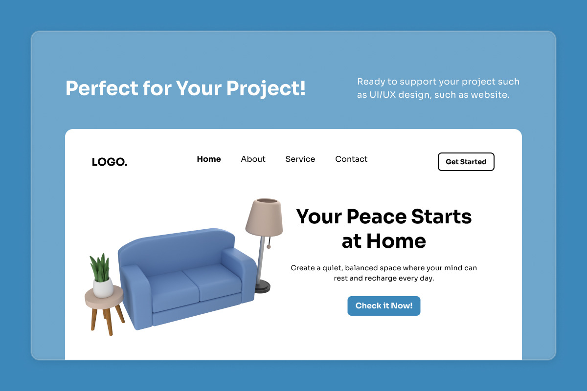 Calm Home Wellness 3D Icon Set, an Object Illustration by twinstd (Photo 5 of 6)
