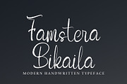 Famstera Bikaila, a Handwritten Font by HaKi Studio (Thumbnail 1 of 5)