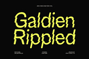 Galdien Rippled, a Sans Serif Font by Craft Supply Co. (Thumbnail 1 of 8)