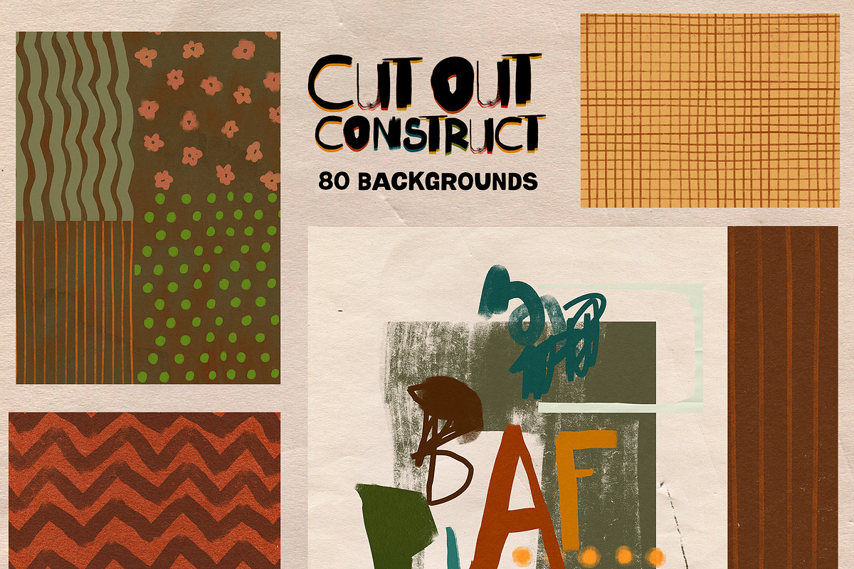 Fall Abstract Backgrounds & Cut Outs, a Decorative Illustration by whiteheartdesign (Photo 17 of 28)