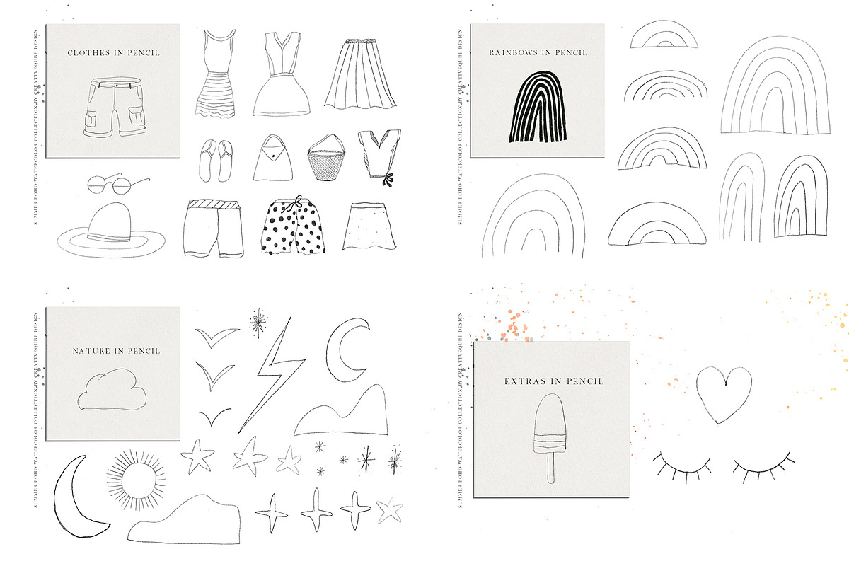The Amazing Watercolor Bundle, an Object Illustration by Creativeqube Design (Photo 58 of 75)