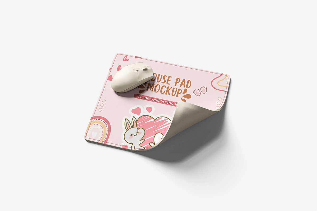 Mouse Pad Mockup, a Product Mockup by Indah (Photo 3 of 6)