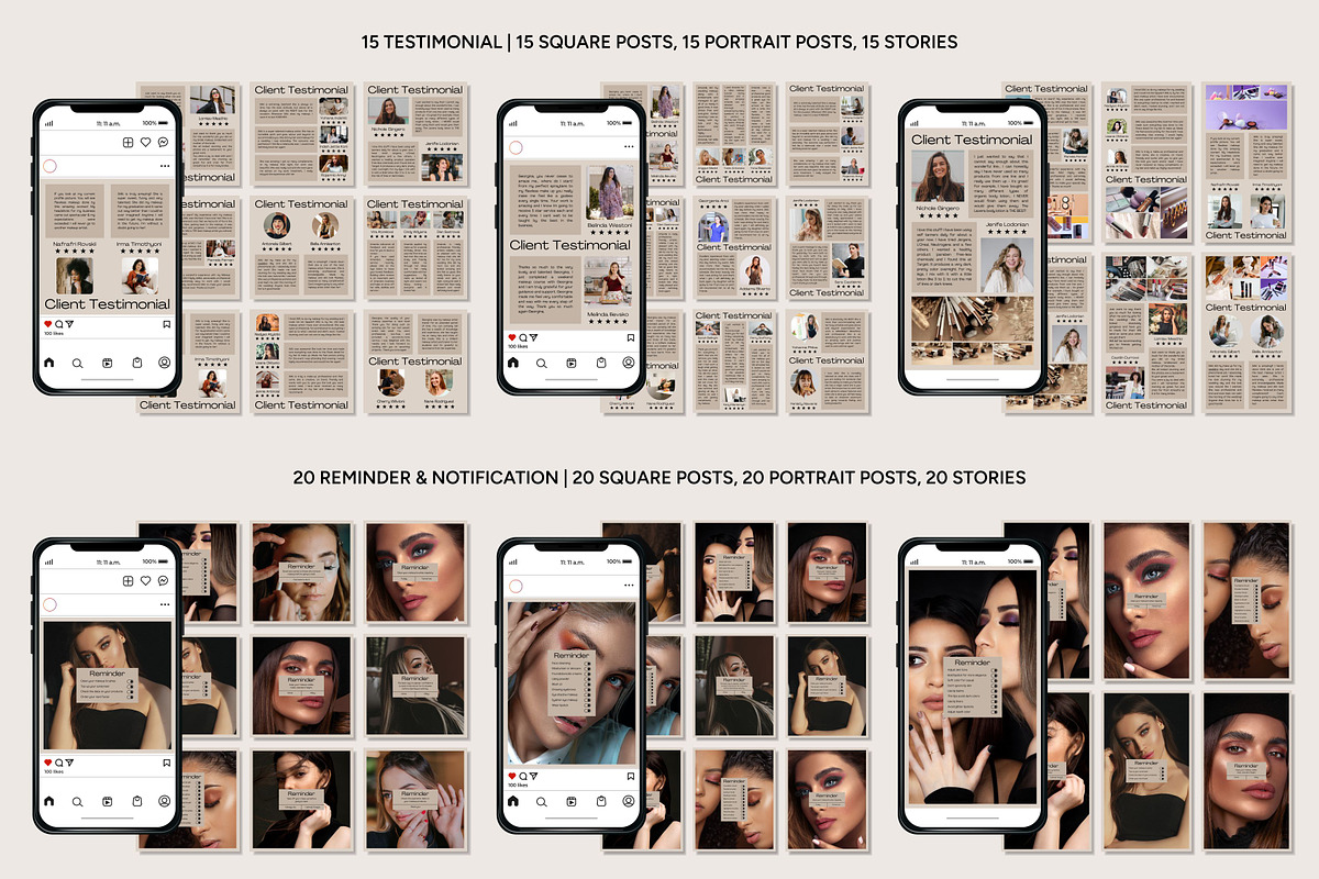 Makeup Canva Template, a Social Media Template by Kalubuak (Photo 4 of 10)