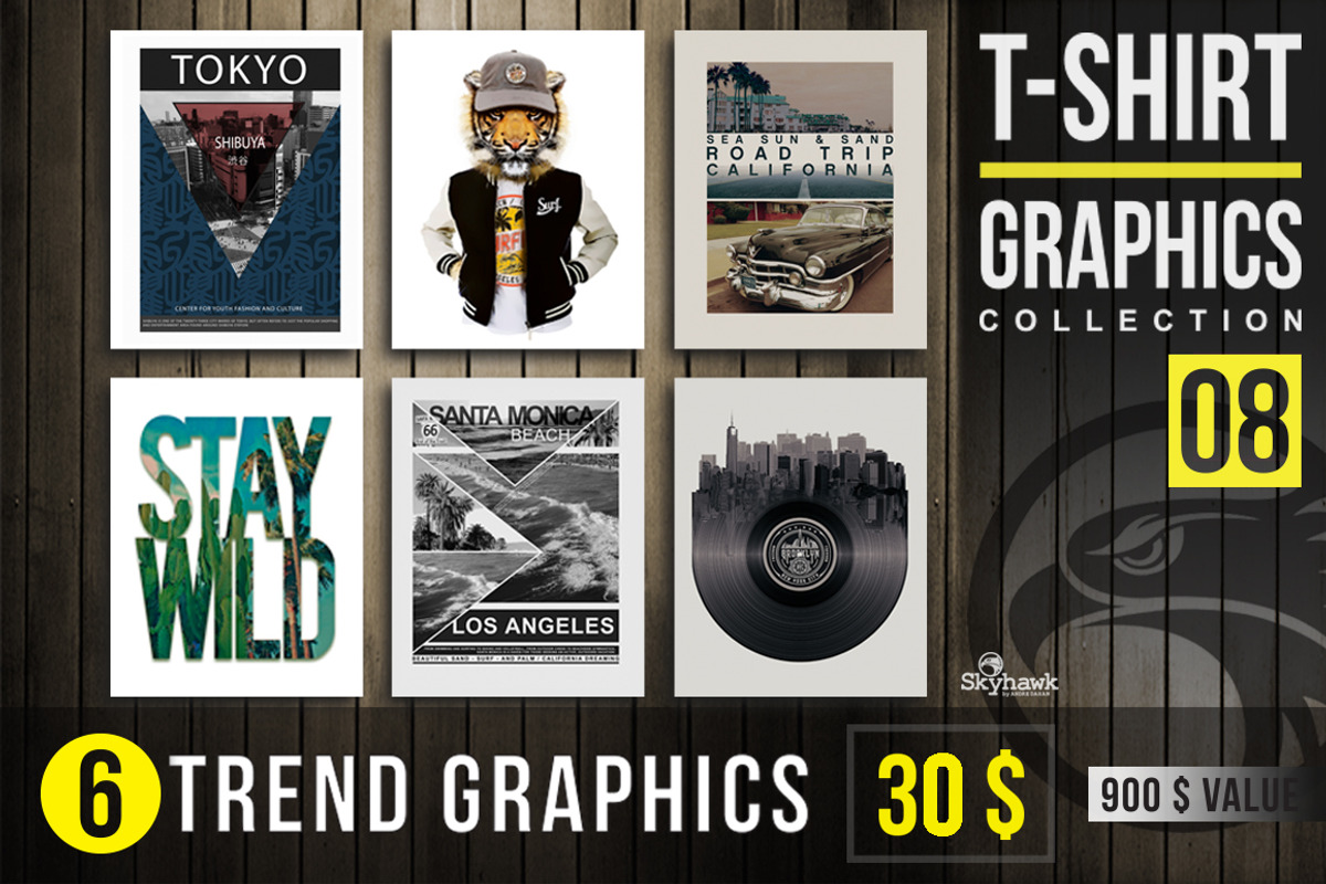 Trend graphics Tee Shirt, an Animal Illustration by Skyhawk