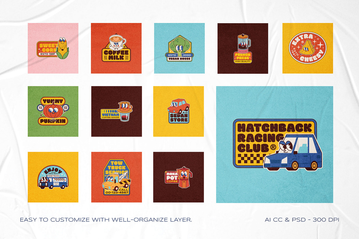 Illustration Logo Badges Bundle #3, a Branding & Logo Template by The Good Store (Photo 2 of 10)