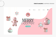Glossy Pink Holiday Icons Set, a Solid Icon by Lumeno (Thumbnail 4 of 6)